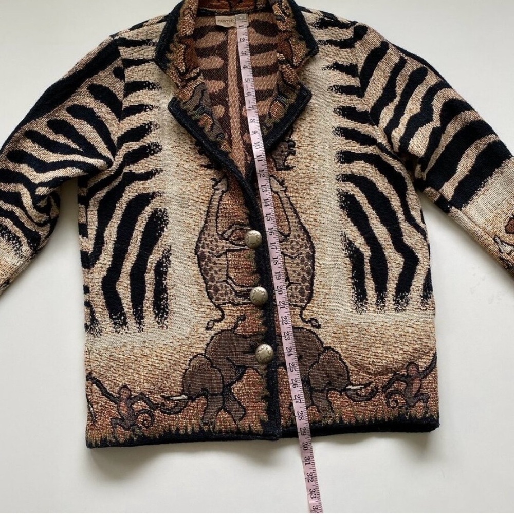 Painted Pony Safari Tapestry Women's Jacket | Vintage Wearable Art | OS - Picture 10 of 11